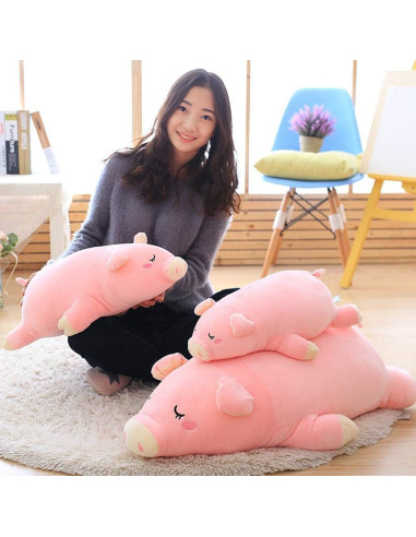 Almohada de Cerdo de Peluche Gianball 45 cm Suave y Lindo