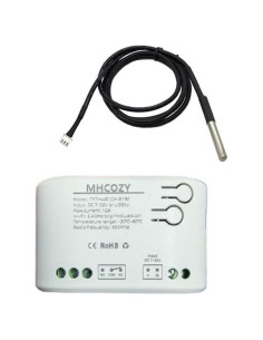 Interruptor WiFi de Temperatura Tuya 10A Contacto Seco