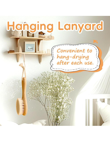 Conjunto de Cepillos para Bebé Madera y Silicona Verde