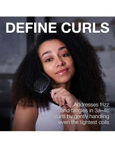 Cepillo Curvo Janeke con Mango Ergonómico para Cabello Grueso