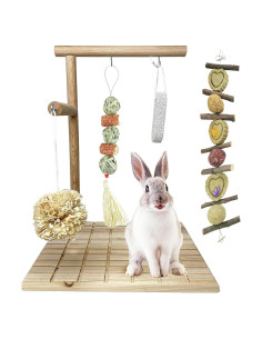 Juguete de Masticar para Conejos Kathson - Plataforma de Madera