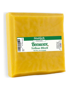 Cera de Abeja Amarilla Stakich 0.45 kg Natural Triple Filtrado