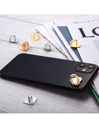 Anillo Adhesivo para Teléfono Móvil Moxweyeni - 8 Pcs Corazón