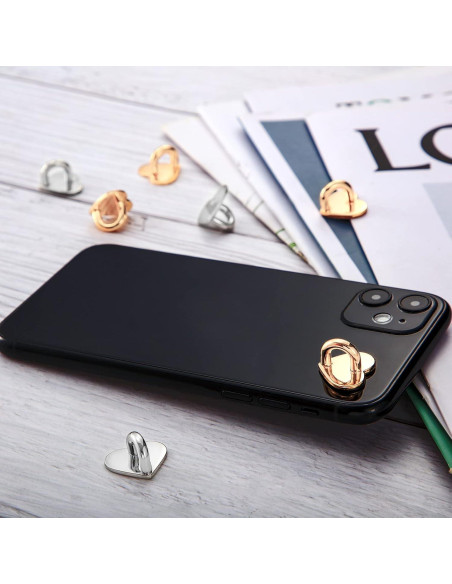 Anillo Adhesivo para Teléfono Móvil Moxweyeni - 8 Pcs Corazón