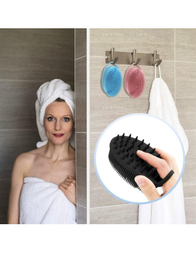 Exfoliador de Cuerpo 2 en 1 PQRUU Silicona Masajeador