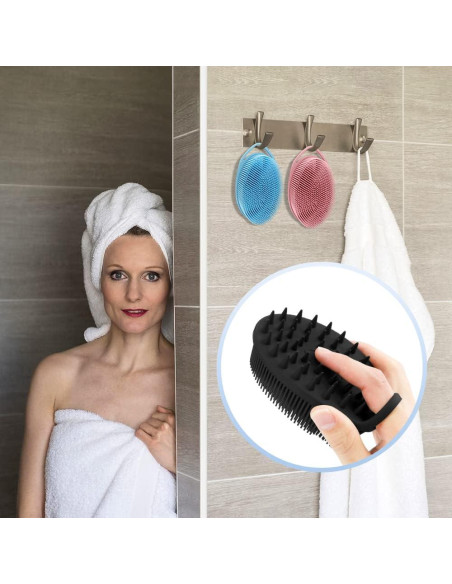 Exfoliador de Cuerpo 2 en 1 PQRUU Silicona Masajeador