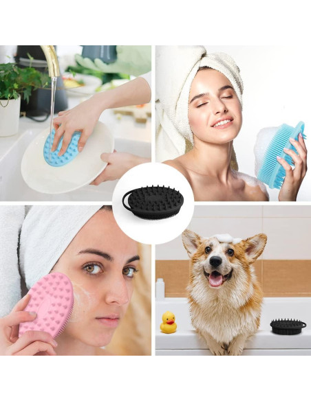 Exfoliador de Cuerpo 2 en 1 PQRUU Silicona Masajeador