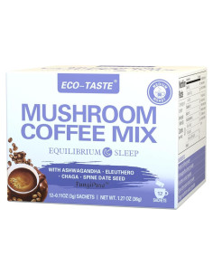 Café de Hongos Eco-Taste con Ashwagandha y Chaga - 12 Sobres