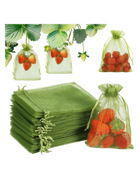 Bolsas de Protección para Frutas Shintop 100 Pcs 10x15 cm Verde