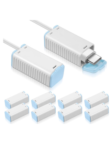 10 Protectores de Cables USB a Prueba de Bebés - PVC