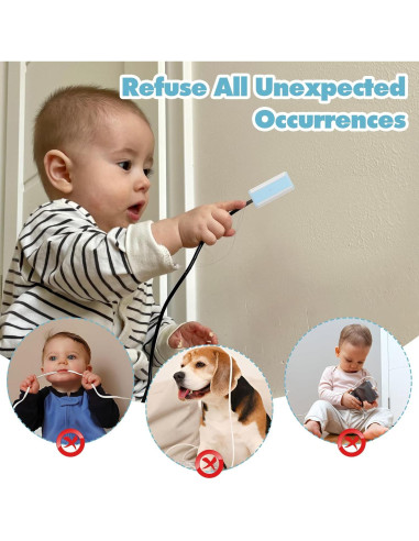 10 Protectores de Cables USB a Prueba de Bebés - PVC