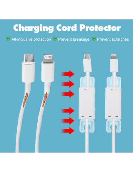 10 Protectores de Cables USB a Prueba de Bebés - PVC