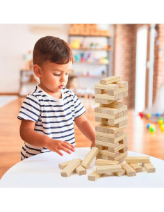 Juego de Bloques Apilables de Madera Canuan 54 Piezas 2