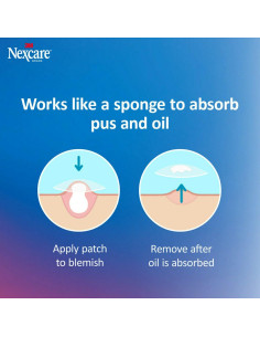 Parche para Acné Nexcare Hidrocoloide 39 Parches Transparentes 2