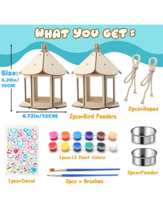Kit de Manualidades Col-Pary para Comedero de Aves DIY - 2 Piezas 2