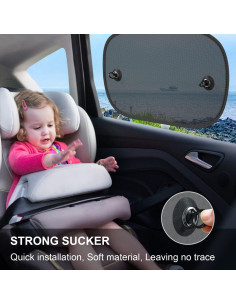 Sombrillas para Ventana de Auto DIZA100 - Paquete de 2, 50.8x30.5cm 2