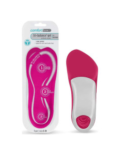 Plantillas ortopédicas de gel Comfort Zone 3/4 para mujer 6-10