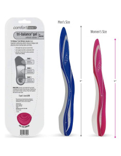 Plantillas ortopédicas de gel Comfort Zone 3/4 para mujer 6-10 2