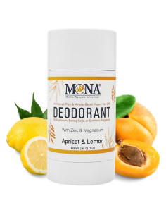Desodorante Natural MONA BRANDS 75g Albaricoque Limón Sin Aluminio