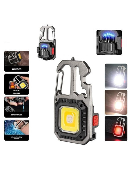 Linterna Recargable de Llavero Mright W5138M 500 Lúmenes 7 Modos