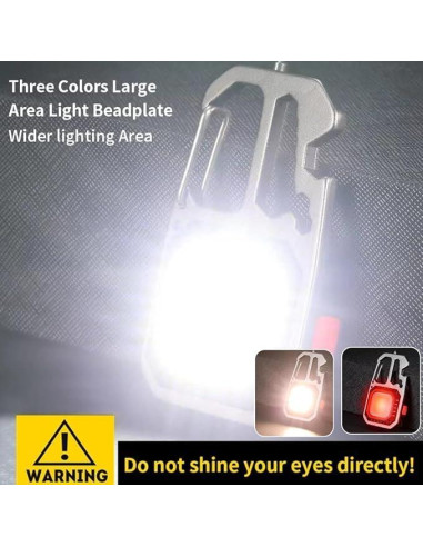 Linterna Recargable de Llavero Mright W5138M 500 Lúmenes 7 Modos