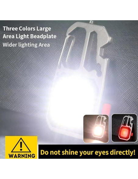 Linterna Recargable de Llavero Mright W5138M 500 Lúmenes 7 Modos