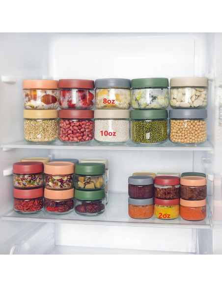 Frascos de Vidrio 2 oz EONJOE para Aderezos - Paquete de 6