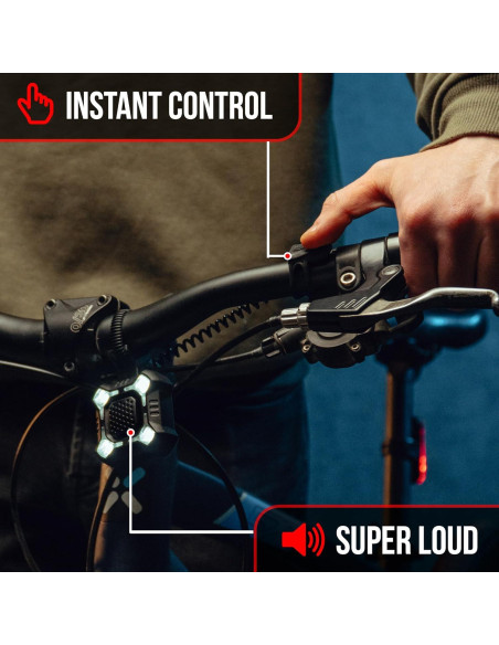 Bocina de Bicicleta ZIREN NP NIGHT PROVISION 120-140dB LED IPX4