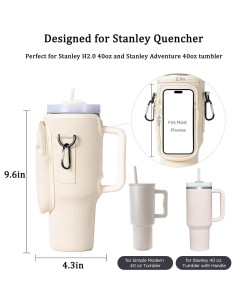 Soporte para Botella de Agua HUAOUNUO 40 oz Neopreno Ajustable 2