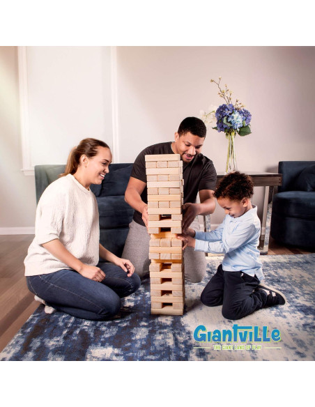 Juego de Bloques de Madera Giantville Tumbling Timber 56 Piezas