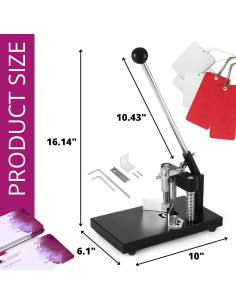 Cortador de Esquinas Redondeadas Chambridge 6mm 10mm Negro 2