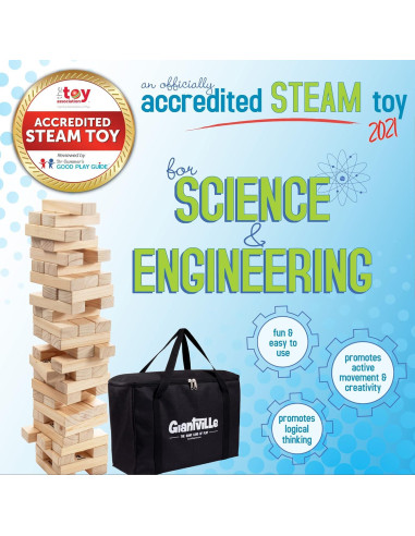 Juego de Bloques de Madera Giantville Tumbling Timber 56 Piezas