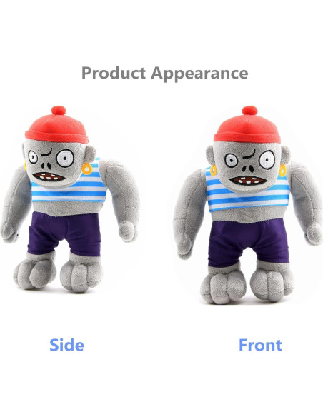 Muñeco de Peluche PVZ Gargantuar Pirata Zombie BASHERISE 12cm