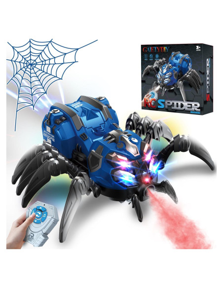 Juguete Robot Araña RC GAIETYDIY Azul con Luces y Música