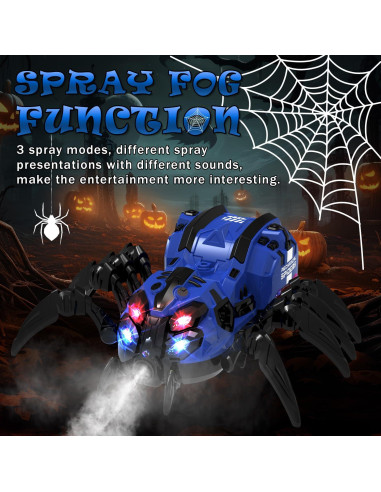 Juguete Robot Araña RC GAIETYDIY Azul con Luces y Música