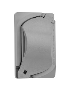 Cubierta de Salida a Prueba de Climas Sealproof 1 Gang Gris