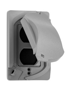 Cubierta de Salida a Prueba de Climas Sealproof 1 Gang Gris 2