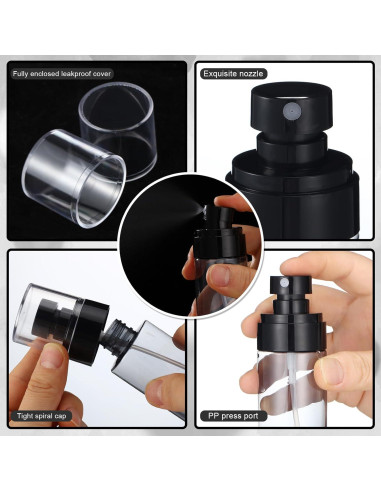 Juego de Cepillos para Cabello ProSuites 15 Pcs Negro