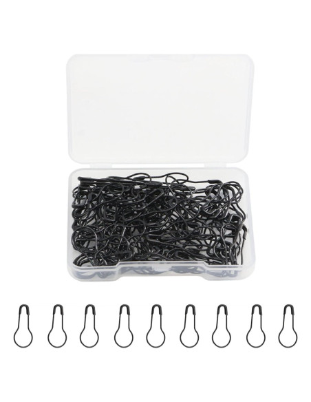 120 Alfileres de Seguridad Negros 22mm Keepsweat para Costura