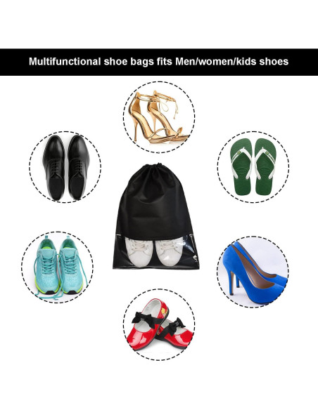 8 Bolsas de Viaje para Zapatos Mezeic - Organizador Unisex 8 Bolsas de Viaje para Zapatos Mezeic - Organizador Unisex