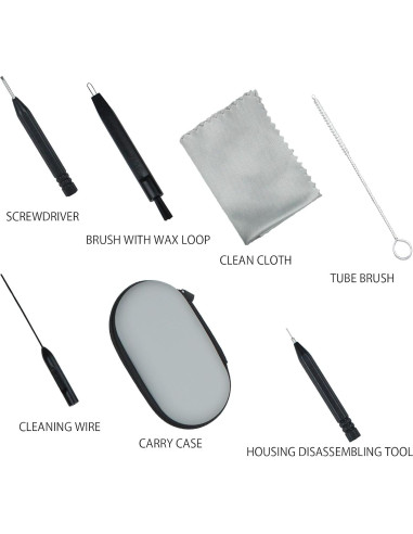 Kit de Limpieza de Audífonos IAXSEE 10 Piezas Multifuncional