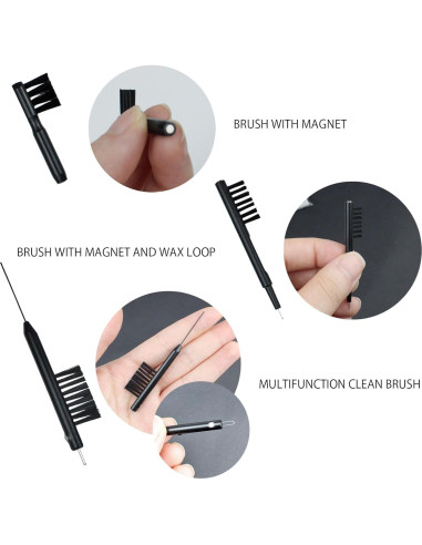 Kit de Limpieza de Audífonos IAXSEE 10 Piezas Multifuncional