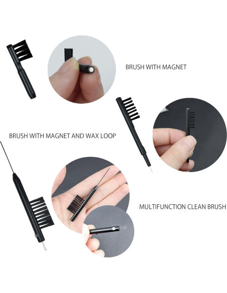 Kit de Limpieza de Audífonos IAXSEE 10 Piezas Multifuncional