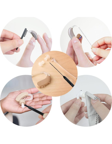 Kit de Limpieza de Audífonos IAXSEE 10 Piezas Multifuncional