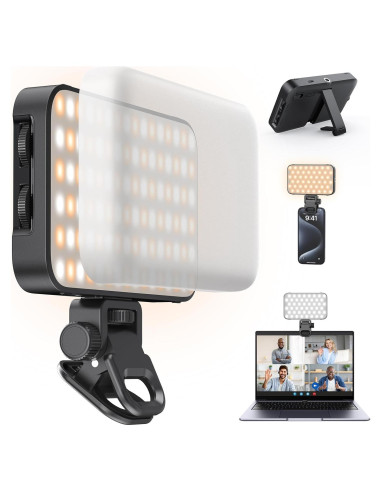 Luz de Selfie ANXRE AL96 con Difusor y Soporte Ajustable