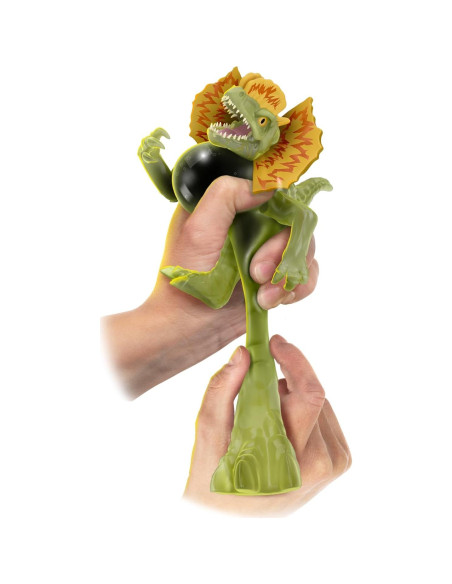 Héroes de Goo Jit Zu Dilophosaurus 10 cm - Dinosaurio Estirable