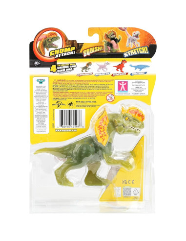 Héroes de Goo Jit Zu Dilophosaurus 10 cm - Dinosaurio Estirable