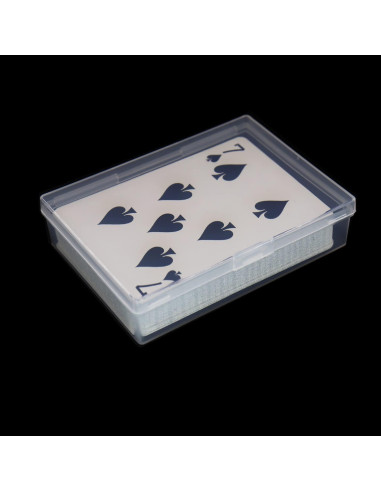 Estuche para Cartas de Juego Cwdew 3Pcs Transparente Poker