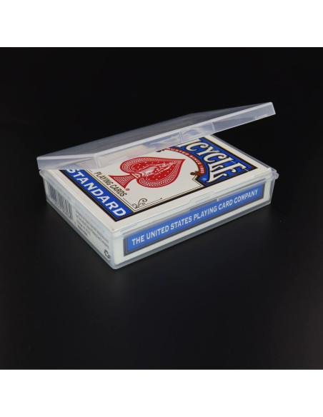 Estuche para Cartas de Juego Cwdew 3Pcs Transparente Poker