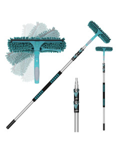 Limpiaparabrisas Telescópico TelesPro 12 Pies con Paños Microfibra